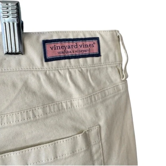 Vineyard Vines Chino Slim Pant Size 40x34 Stone-Khaki Nautical Preppy Casual - Picture 7 of 8